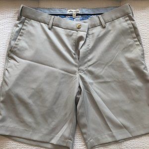 Men's Peter Millar Golf Shorts - Stone - Sz33
